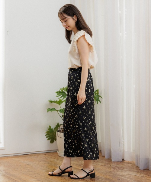 flower（フラワー）の「フローラルスインギングスカート（スカート・レディース・ブラック/ピンク・FREE）」の12枚目の写真