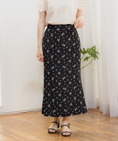 flower（フラワー）の「フローラルスインギングスカート（スカート・レディース・ブラック/ピンク・FREE）」の3枚目の写真