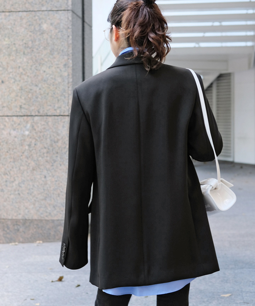 AP STUDIO（エーピーストゥディオ）の「リラックステーラードジャケット（テーラードジャケット・レディース・ブラック・36/38）」の15枚目の写真