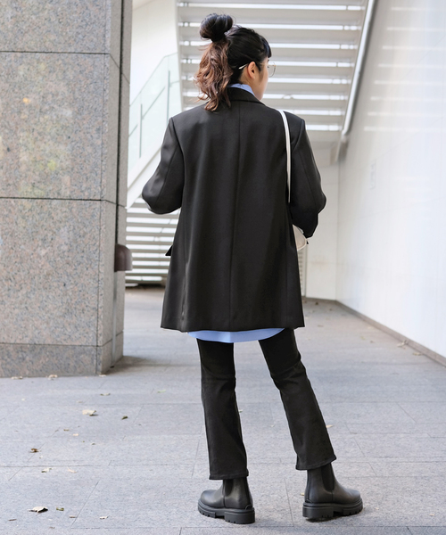 AP STUDIO（エーピーストゥディオ）の「リラックステーラードジャケット（テーラードジャケット・レディース・ブラック・36/38）」の18枚目の写真