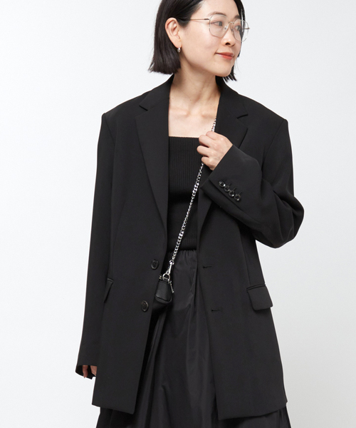 AP STUDIO（エーピーストゥディオ）の「リラックステーラードジャケット（テーラードジャケット・レディース・ブラック・36/38）」の19枚目の写真