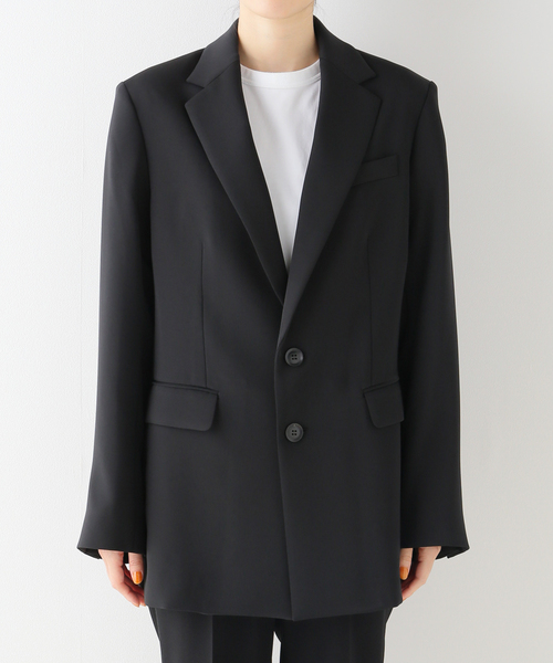 AP STUDIO ブラック テーラードジャケット リラックステーラードジャケット（テーラードジャケット）｜AP STUDIO