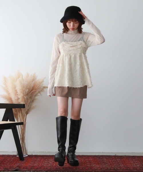 archives(アルシーヴ)の「バックシャンJQキャミチュニック(シャツ/ブラウス・レディース・ピンク/ブラック/アイボリー・MEDIUM)」の8枚目の写真