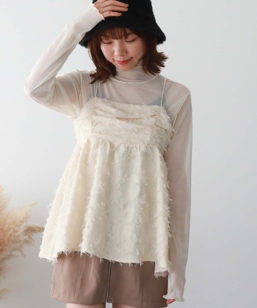 archives(アルシーヴ)の「バックシャンJQキャミチュニック(シャツ/ブラウス・レディース・ピンク/ブラック/アイボリー・MEDIUM)」の4枚目の写真