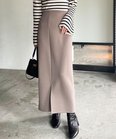 【VERSO/ヴェルソ】レイヤードShirring Skirt EDIT. FOR LULU スカート 「VERSO/ヴェルソ」Double-Layered