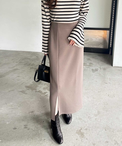 GeeRA(ジーラ)の「【新色追加】すっきり見え!ストレッチタイトロングスカート(スカート・レディース・ピンク/アイボリー/杢グレー/ブラック/モカ・X-LARGE/SMALL/MEDIUM/LARGE)」の22枚目の写真
