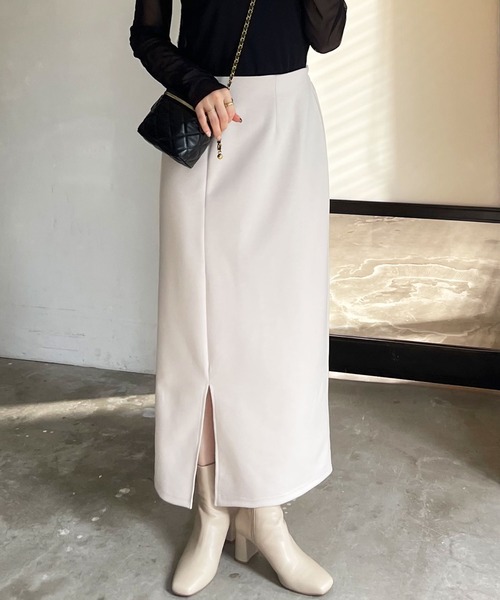 セール】【新色追加】すっきり見え！ストレッチタイトロングスカート