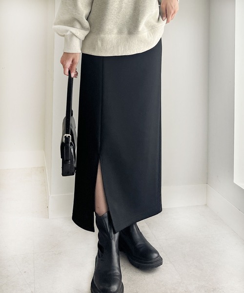 セール】【新色追加】すっきり見え！ストレッチタイトロングスカート