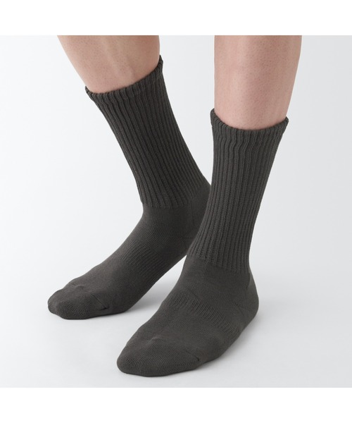 無印良品（ムジルシリョウヒン）の「足なり直角　パイル編み　厚手靴下（無地／紳士）（ソックス/靴下・メンズ・シルバーグレー/ブルー系1/ホワイト/ライトグレー系/ネイビー/ブラック/ダークブラウン系・27-29cm/25-27CM）」の12枚目の写真