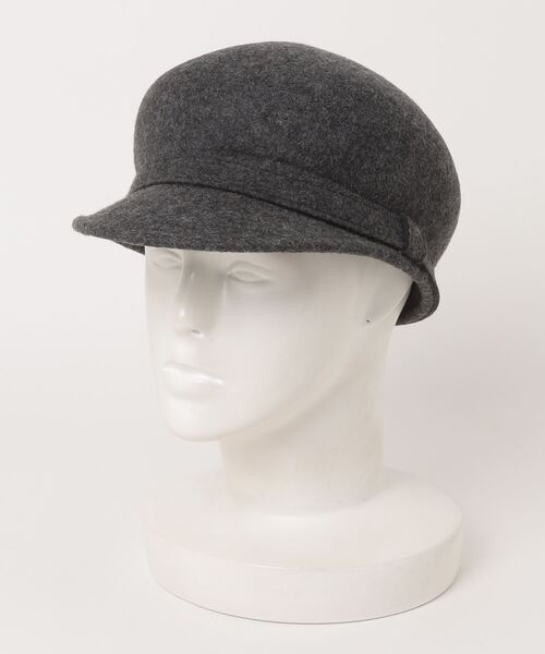 COMMON WARE（コモンウェアー）の「ST:PB/WOOL RIBON CAS　ウールリボンキャスケット（キャスケット・レディース・チャコールグレー/ブラウン/ネイビー・FREE）」の10枚目の写真