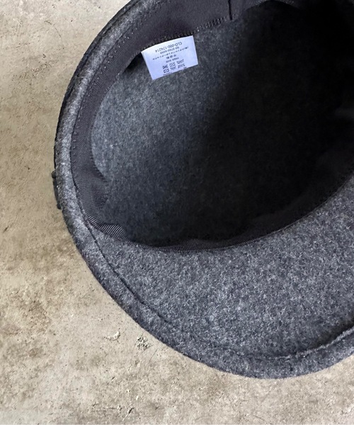 COMMON WARE（コモンウェアー）の「ST:PB/WOOL RIBON CAS　ウールリボンキャスケット（キャスケット・レディース・チャコールグレー/ブラウン/ネイビー・FREE）」の11枚目の写真