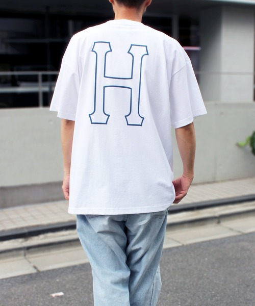 HUF(ハフ)の「【HUF】ハフ HUF SET H S/S TEE 半袖 ショートスリーブ Tシャツ TS01955(Tシャツ/カットソー・メンズ・ブラック/ホワイト/ホワイト×ブルー/グレイッシュブルー・XL/L/S/M)」の3枚目の写真