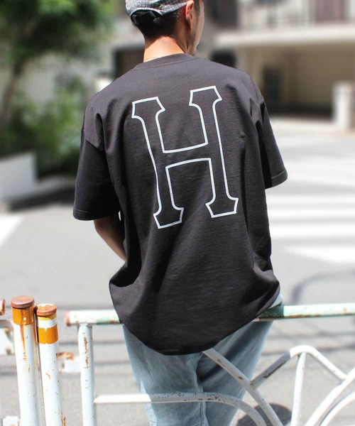 HUF(ハフ)の「【HUF】ハフ HUF SET H S/S TEE 半袖 ショートスリーブ Tシャツ TS01955(Tシャツ/カットソー・メンズ・ブラック/ホワイト/ホワイト×ブルー/グレイッシュブルー・XL/L/S/M)」の1枚目の写真