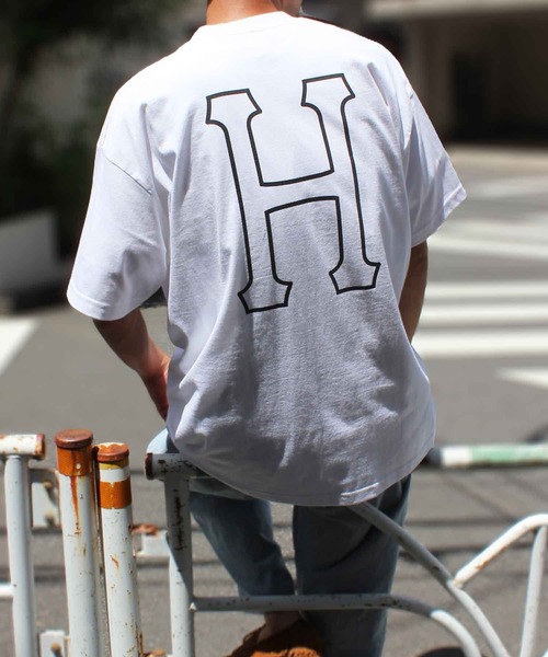 HUF(ハフ)の「【HUF】ハフ HUF SET H S/S TEE 半袖 ショートスリーブ Tシャツ TS01955(Tシャツ/カットソー・メンズ・ブラック/ホワイト/ホワイト×ブルー/グレイッシュブルー・XL/L/S/M)」の5枚目の写真