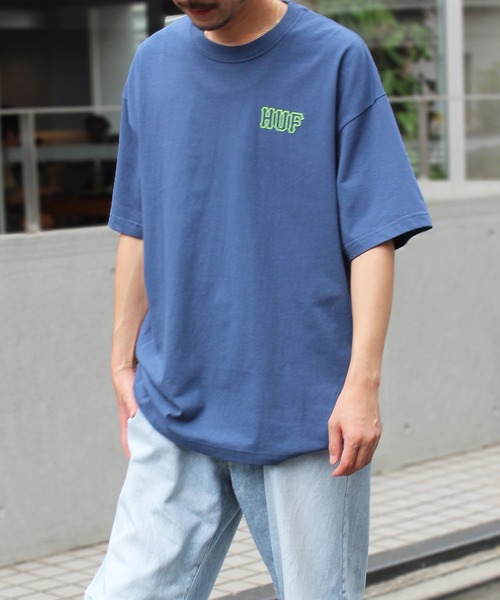 HUF(ハフ)の「【HUF】ハフ HUF SET H S/S TEE 半袖 ショートスリーブ Tシャツ TS01955(Tシャツ/カットソー・メンズ・ブラック/ホワイト/ホワイト×ブルー/グレイッシュブルー・XL/L/S/M)」の19枚目の写真