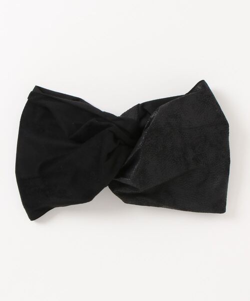 チャイハネ（チャイハネ）の「【チャイハネ】クシュレザヘアバンド（ヘアバンド・レディース・ブラック/ブラウン/カーキ/グレー/ホワイト・FREE）」の3枚目の写真