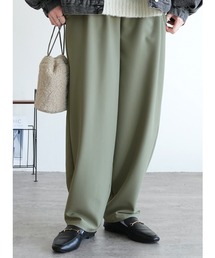 reca | 【オン・オフ問わず着れる！】ワイドカーブパンツ(スラックス)