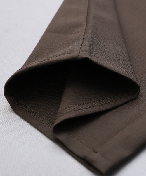 reca（レカ）の「【オン・オフ問わず着れる！】カーブタックパンツ（スラックス・レディース・ブラック/グレー/ダークブラウン/サンドベージュ/ブルー/イエロー/カーキ/グレイッシュベージュ/テラコッタ・M/MT/L）」の13枚目の写真