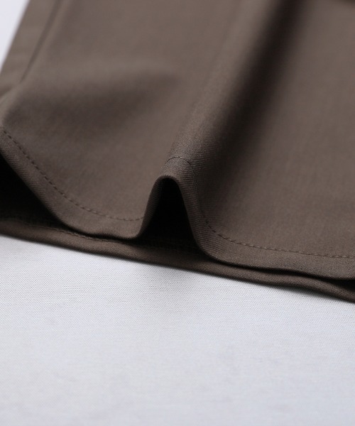 reca（レカ）の「【オン・オフ問わず着れる！】カーブタックパンツ（スラックス・レディース・ブラック/グレー/ダークブラウン/サンドベージュ/ブルー/イエロー/カーキ/グレイッシュベージュ/テラコッタ・M/MT/L）」の14枚目の写真