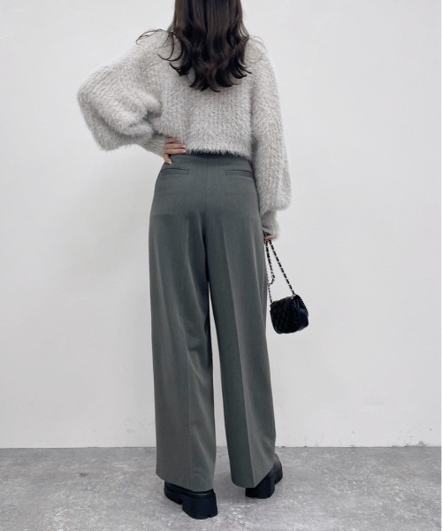 Heather（ヘザー）の「ベーシックワイドスラックスパンツ　975631（スラックス・レディース・グレー/ブラウン/ブラック・S/M）」の22枚目の写真