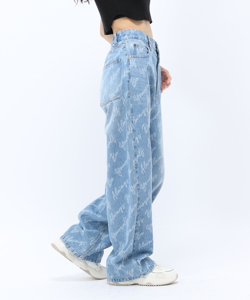 Anui(アニュイ)の「【UNISEX】ロゴブリーチデニム(デニムパンツ・レディース・ブラック/ブルー・S/M/L)」の19枚目の写真