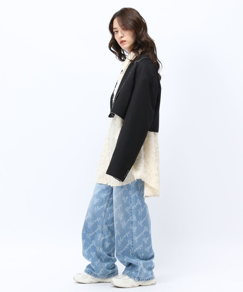 Anui(アニュイ)の「【UNISEX】ロゴブリーチデニム(デニムパンツ・レディース・ブラック/ブルー・S/M/L)」の22枚目の写真