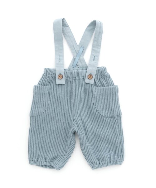 apres les cours（アプレレクール）の「サスペンダー付きワッフルパンツ（その他ベビーウェア・キッズ・ブルー/ブラウン/アイボリー・70/80）」の9枚目の写真