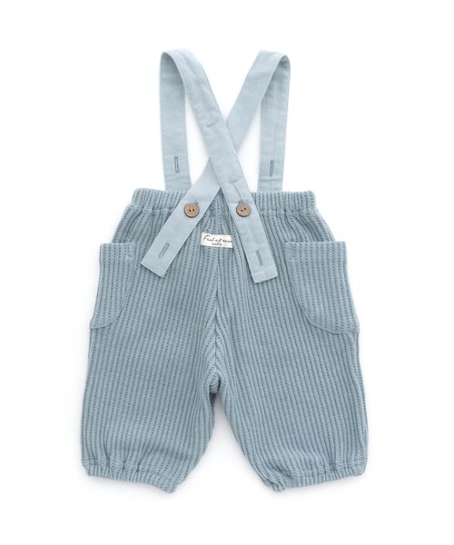 apres les cours（アプレレクール）の「サスペンダー付きワッフルパンツ（その他ベビーウェア・キッズ・ブルー/ブラウン/アイボリー・70/80）」の11枚目の写真