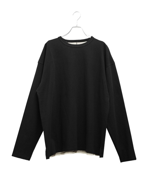 セール】【MinoriTY】ダブルフェイス袖リバーシブルロンT 長袖Tシャツ