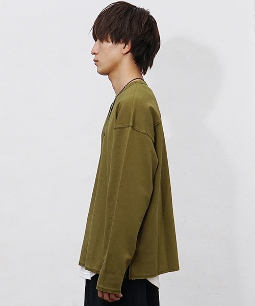 セール】【MinoriTY】ダブルフェイス袖リバーシブルロンT 長袖Tシャツ