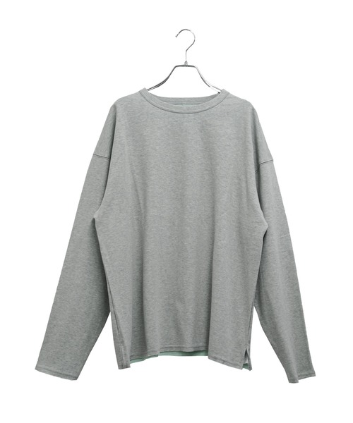 MinoriTY（マイノリティ）の「【MinoriTY】ダブルフェイス袖リバーシブルロンT 長袖Tシャツ オーバーサイズ ルーズフィット ビッグシルエット メンズ 秋服（Tシャツ/カットソー・メンズ・マスタード/グレー/ブラック・L/M）」の9枚目の写真