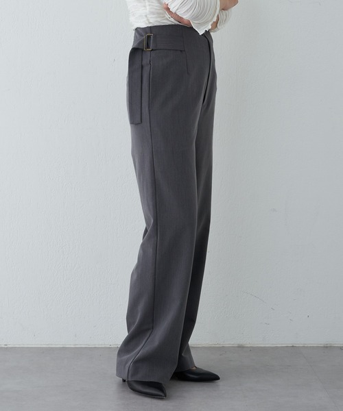 SHENERY（シーナリー）の「サイドベルトパンツ（その他パンツ・レディース・ブラック/グレー・36/38）」の5枚目の写真