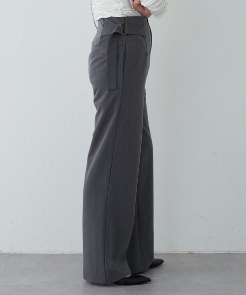 SHENERY（シーナリー）の「サイドベルトパンツ（その他パンツ・レディース・ブラック/グレー・36/38）」の6枚目の写真