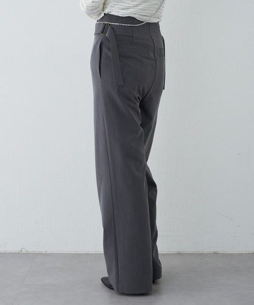 SHENERY（シーナリー）の「サイドベルトパンツ（その他パンツ・レディース・ブラック/グレー・36/38）」の8枚目の写真