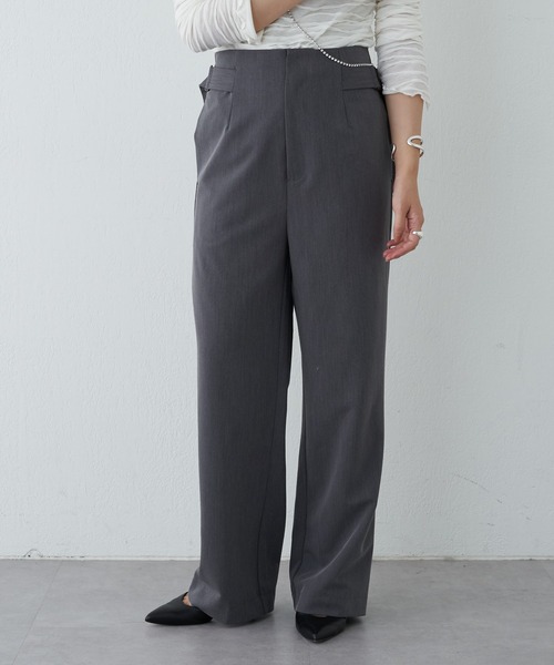 SHENERY（シーナリー）の「サイドベルトパンツ（その他パンツ・レディース・ブラック/グレー・36/38）」の10枚目の写真