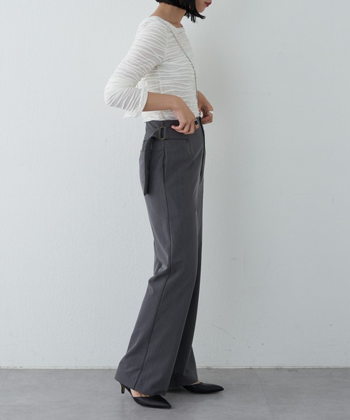 SHENERY（シーナリー）の「サイドベルトパンツ（その他パンツ・レディース・ブラック/グレー・36/38）」の15枚目の写真