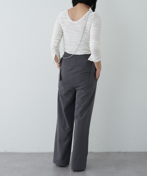 SHENERY（シーナリー）の「サイドベルトパンツ（その他パンツ・レディース・ブラック/グレー・36/38）」の16枚目の写真