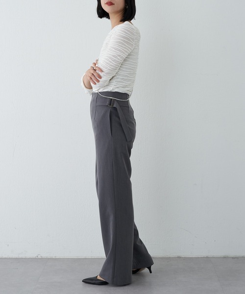 SHENERY（シーナリー）の「サイドベルトパンツ（その他パンツ・レディース・ブラック/グレー・36/38）」の19枚目の写真