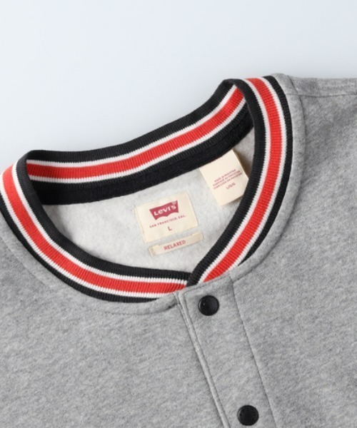 Levi's（リーバイス）の「【Levi's】スナップクルースウェット（スウェット・メンズ・グレー・S/L/M）」の4枚目の写真