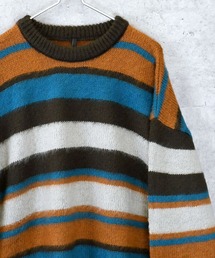 【BRILL】マルチボーダークルーネックプルオーバー 追加発売】マルチボーダークルーネックプルオーバー | [公式