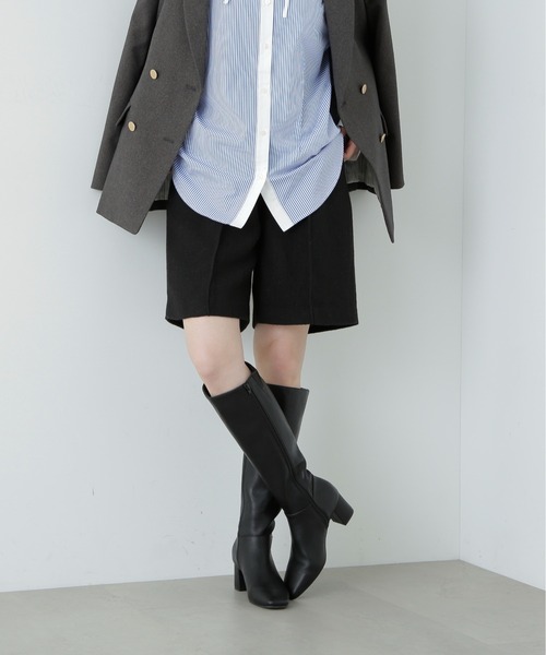 N.(N. Natural Beauty Basic)(エヌエヌナチュラルビューティーベーシック)の「◆ツイードハーフパンツ(その他パンツ・レディース・グレー/ブラック・MEDIUM)」の3枚目の写真