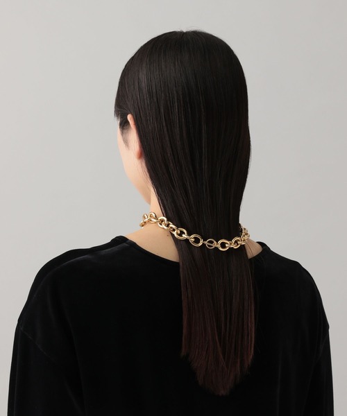A part by（アパートバイ）の「ボリュームチェーンネックレス（ネックレス・レディース・GOLD ・FREE）」の4枚目の写真