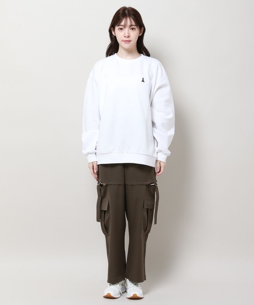 ALAND（エーランド）の「【UNISEX】ALAND／キモウワッペン CNスウェット　2980013（スウェット・レディース・ホワイト/ピンク/ブラック・MEDIUM/LARGE）」の15枚目の写真