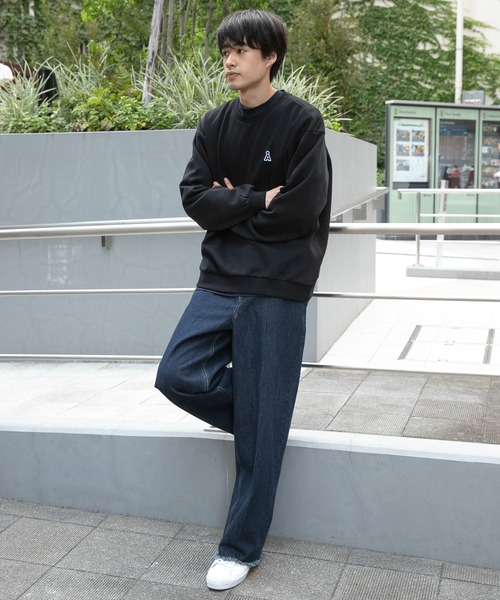 ALAND（エーランド）の「【UNISEX】ALAND／キモウワッペン CNスウェット　2980013（スウェット・レディース・ホワイト/ピンク/ブラック・MEDIUM/LARGE）」の4枚目の写真