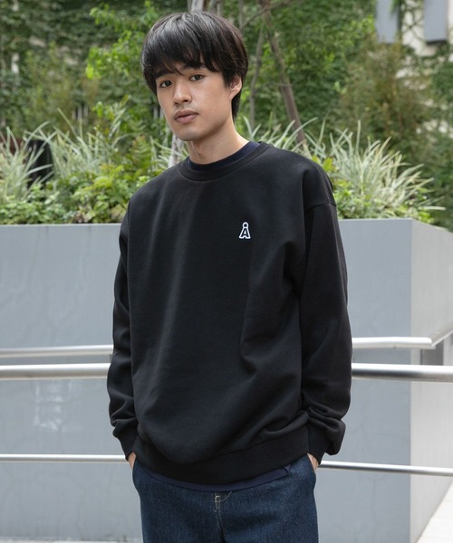 ALAND（エーランド）の「【UNISEX】ALAND／キモウワッペン CNスウェット　2980013（スウェット・レディース・ホワイト/ピンク/ブラック・MEDIUM/LARGE）」の5枚目の写真