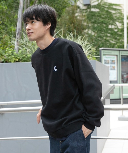 ALAND（エーランド）の「【UNISEX】ALAND／キモウワッペン CNスウェット　2980013（スウェット・レディース・ホワイト/ピンク/ブラック・MEDIUM/LARGE）」の6枚目の写真