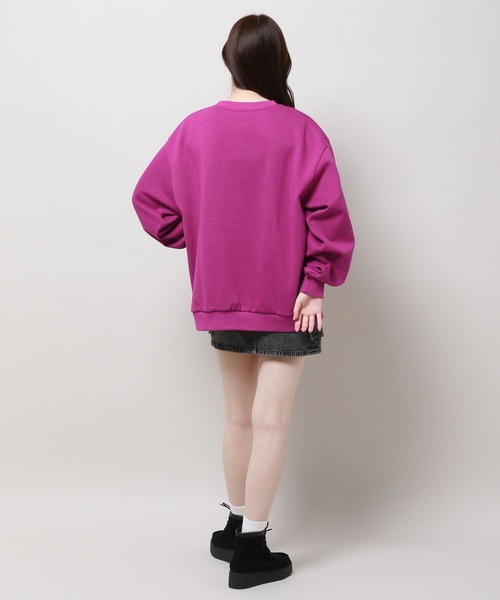 ALAND（エーランド）の「【UNISEX】ALAND／キモウワッペン CNスウェット　2980013（スウェット・レディース・ホワイト/ピンク/ブラック・MEDIUM/LARGE）」の8枚目の写真