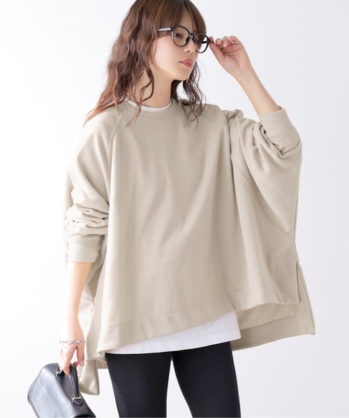 SUGAR BISKET（シュガービスケット）の「ドルマンスリーブカットソー（Tシャツ/カットソー・レディース・チャコール/ベージュ/ブラック/ブラウン・フリー）」の4枚目の写真