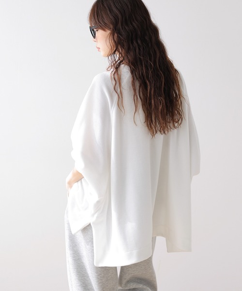 SUGAR BISKET（シュガービスケット）の「ドルマンスリーブカットソー（Tシャツ/カットソー・レディース・チャコール/ベージュ/ブラック/ブラウン・フリー）」の7枚目の写真