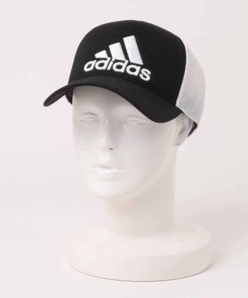 adidas(アディダス)の「《adidas》トラッカーキャップ(キャップ・メンズ・ブラック×ブラック/ネイビー×ホワイト/ブラック×ホワイト/ブラック・L/S/M/XS)」の2枚目の写真